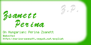 zsanett perina business card